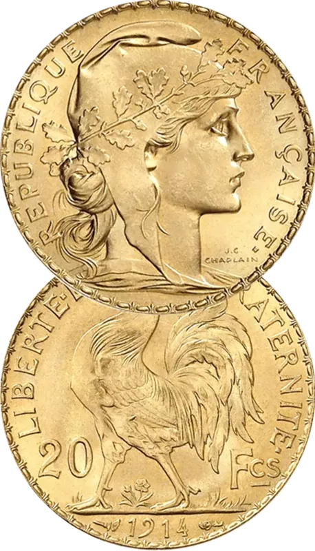 Pièce d’or 20 Francs Coq Marianne