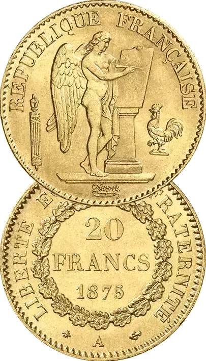 Pièce d'or 20 Francs Génie Pièce d'or 20 Francs Génie