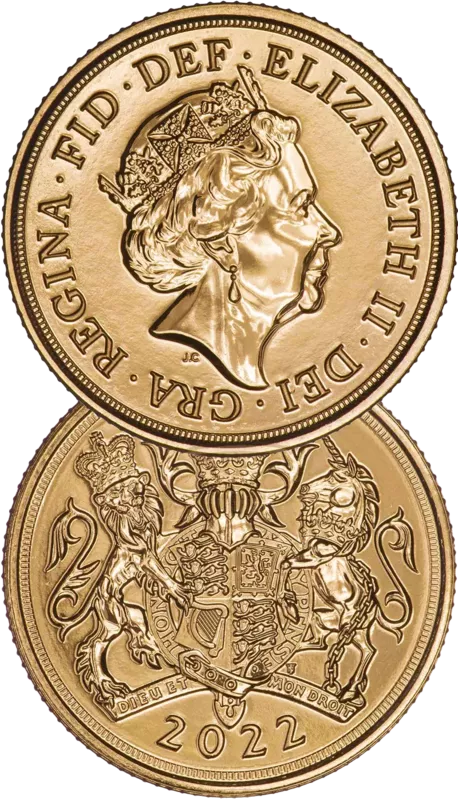 Pièce d'or Souverain Elizabeth II 2022