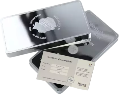 Lingot Argent 1 kg StoneX sans TVA