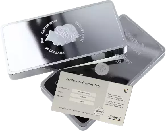 Lingot Argent 1 kg StoneX sans TVA