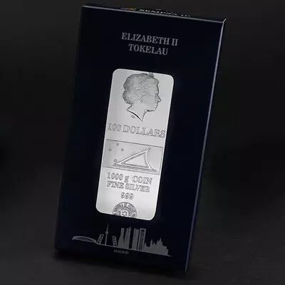Lingot Argent 1 Kg Tokelau sans TVA