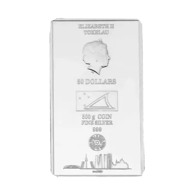 Lingot Argent 500 g Tokelau sans TVA