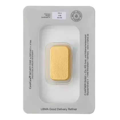 Lingot Or 250 Grammes