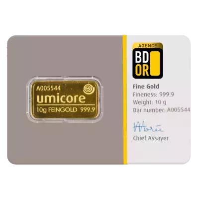 Lingotin Or 10 Gr