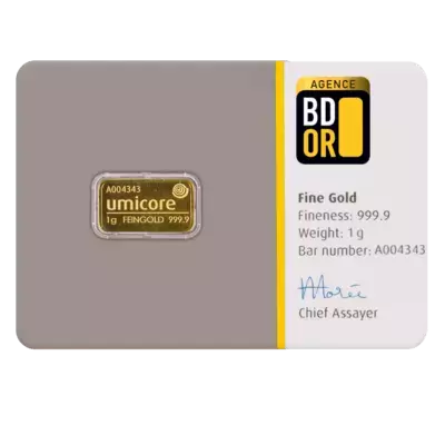 Lingotin Or 1 Gr