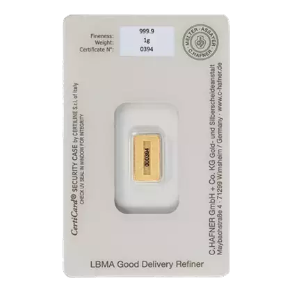 Lingotin Or 1 Gramme