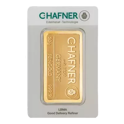 Lingotin Or 50 Grammes