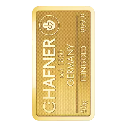 Lingotin Or 50 Grammes