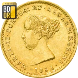 1000 Reis Or Marie II 1851
