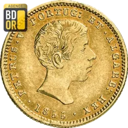 1000 Reis Or Pierre V 1855