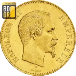 100 Frs Napoléon III Tête nue