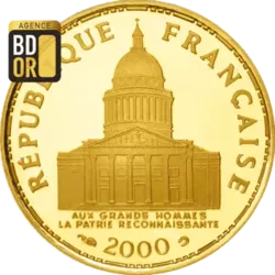 100 Frs Panthéon en Or