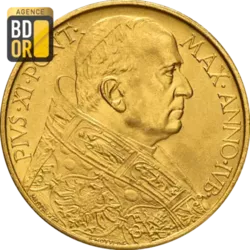 100 Lires Or Pie XI Jubilé