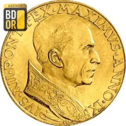 100 Lires Or Pie XII Jubilé