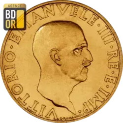 100 Lires Or Victor Emmanuel III 1936