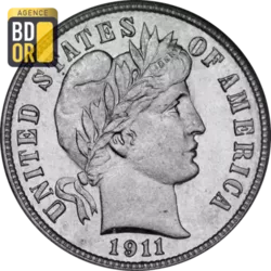 10 Cents Argent 1892 à 1916