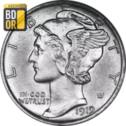 10 Cents Argent 1916 à 1945