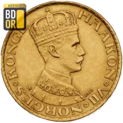 10 et 20 Kroner Or Haakon VII 1910