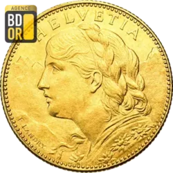 10 Francs Vreneli 1911 à 1922