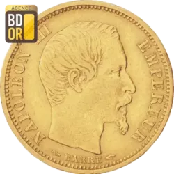 10 Frs Napoléon III, petit module