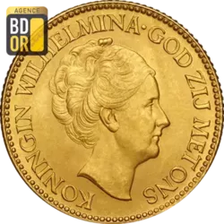 10 Gulden Or Wilhelmina 'Jubilé'