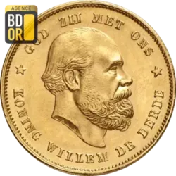 10 Gulden Or Willem III