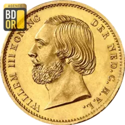 10 Gulden Willem III 1850 et 1851