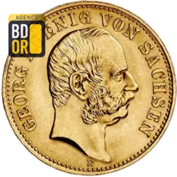 10 Mark Or Georg de Saxe