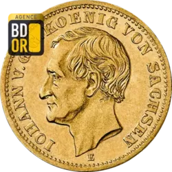 10 Mark Or Johann de Saxe