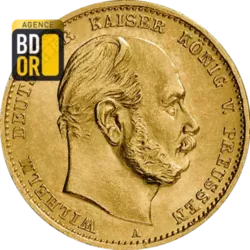 10 Mark Or Wilhelm I Prusse