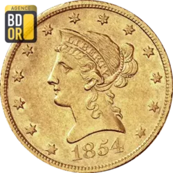 10$ Or Liberty Sans Devise