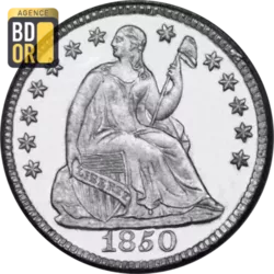 1/2 Dime Argent 1837 à 1873