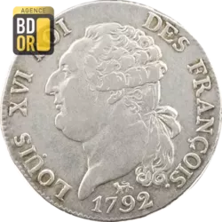 Demi Ecu 3 Livres Louis XVI François