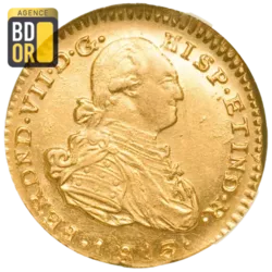 1 Escudo Or Ferdinand VII Colombie 1808-1820