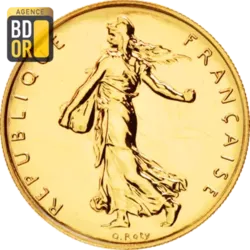 1 Franc Semeuse Or