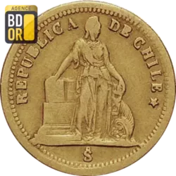 1 Peso Or 1860 à 1873