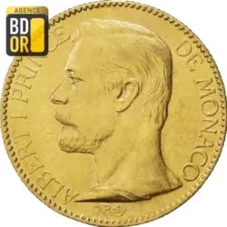 20 Frs Albert Ier 1892