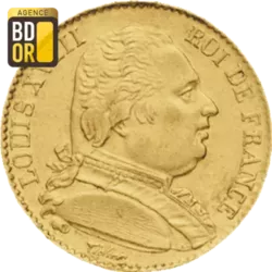 20 Frs Louis XVIII Buste Habillé