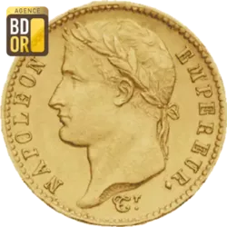 20 Frs Or Napoléon Ier Tête Laurée
