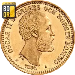 20 Kronor Or Oscar II Norvège