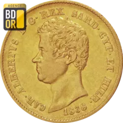 20 Lires Or Charles-Albert