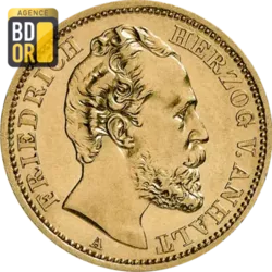 20 Mark Or Friedrich I Anhalt