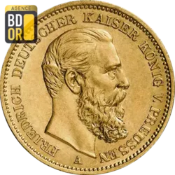 20 Mark Or Friedrich III Prusse