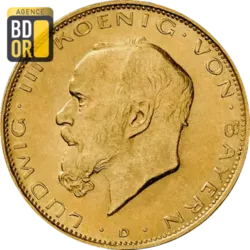 20 Mark Or Ludwig III Bavière