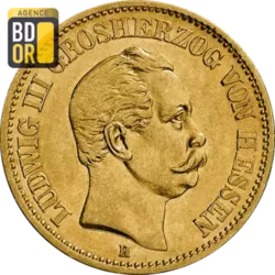 20 Mark Or Ludwig III Hessen