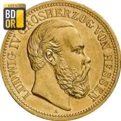 20 Mark Or Ludwig IV Hessen