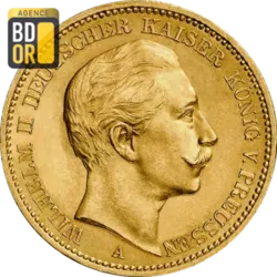 20 Mark Or Wilhelm II Prusse