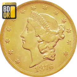 20$ Or Liberty avec devise