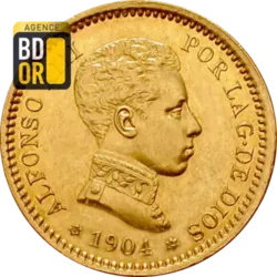 20 Pesetas Or 1904